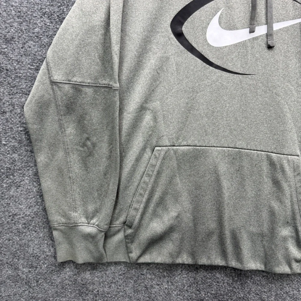 Nike Dri-FIT Hoodie Mens XL Gray Long Sleeve Football Moisture‎ Wicking Running